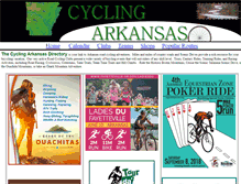 Tablet Screenshot of cyclingarkansas.com